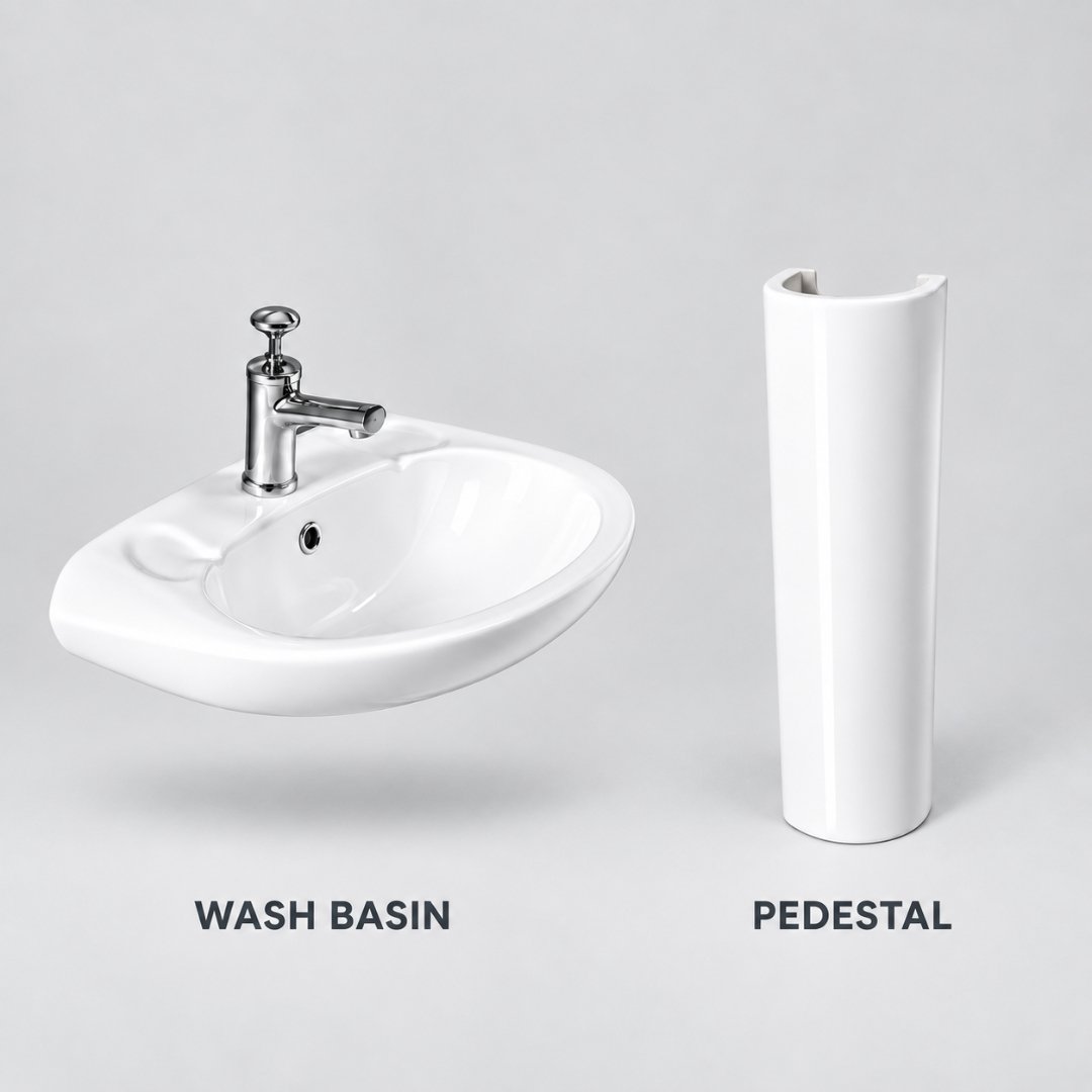 Sonet Matiz, washbasin with pedestal (view 3)